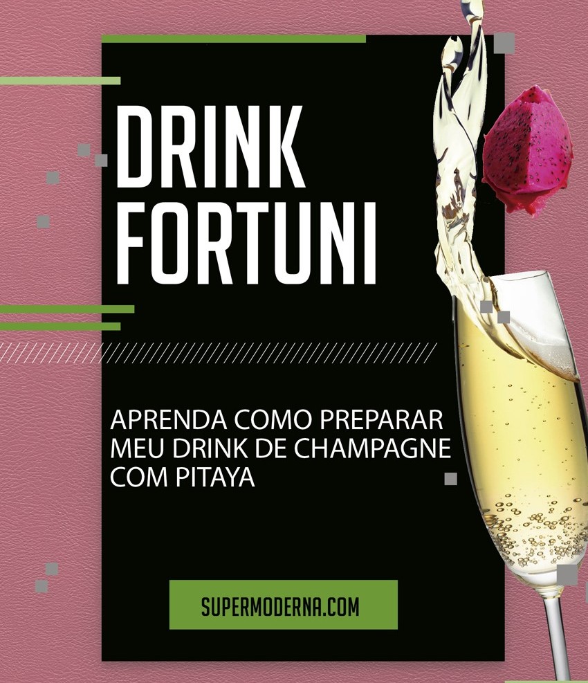 champagne com pitaya
