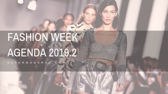 fashion week agenda 2019 2
