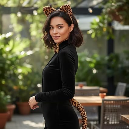 Kit 3 Peças Fantasia Oncinha Leopardo - Imagem 2